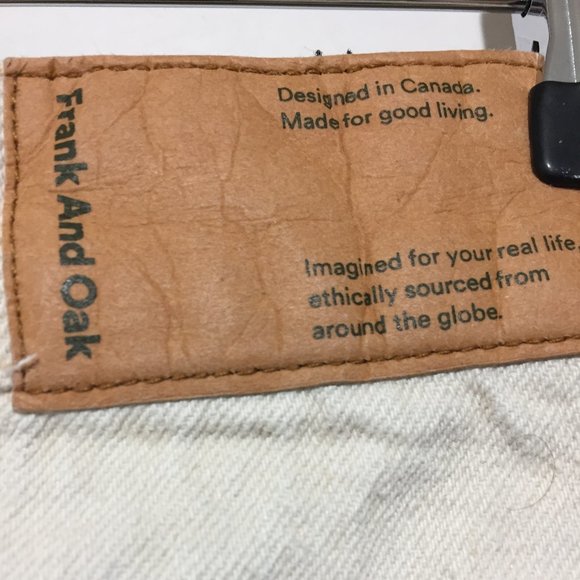FRANK & OAK HIGH RISE JEANS SIZE 27 - Picture 7 of 8